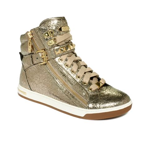 michael kors sneaker white studded|michael kors silver sneakers.